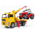 Camion Grua Man incluye todoterreno - escala 1:16