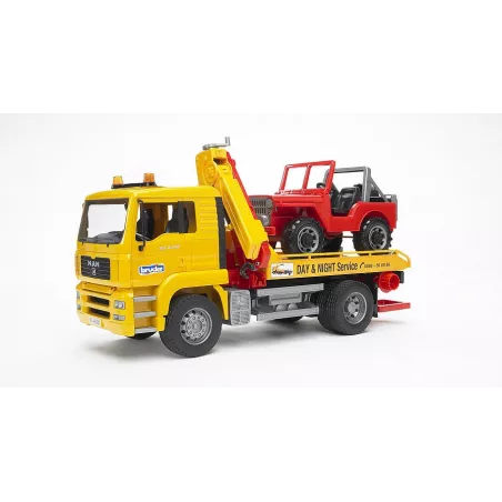 Camion Grua Man incluye todoterreno - escala 1:16