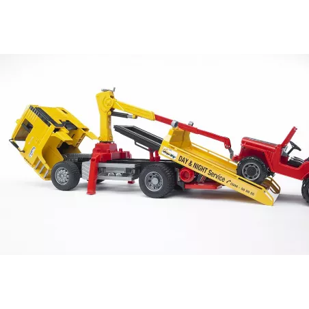 Camion Grua Man incluye todoterreno - escala 1:16