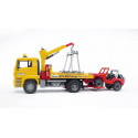 Camion Grua Man incluye todoterreno - escala 1:16