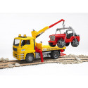 Camion Grua Man incluye todoterreno - escala 1:16