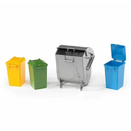 Set de contenedores de basura - escala 1:16