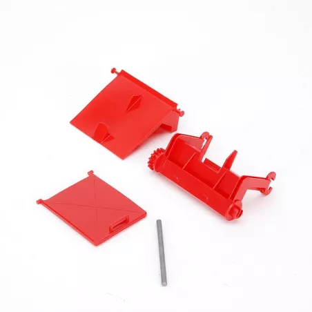 Trampillas de repuesto originales para camión de basura Bruder a escala 1:16.