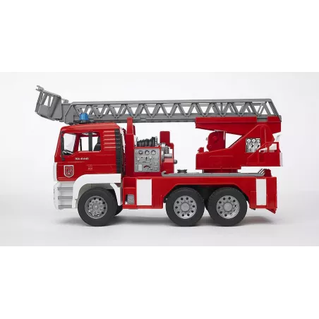 Camion Bomberos MAN con escalera y luz sonido - escala 1:16
