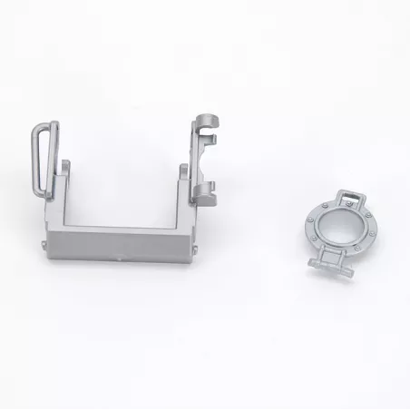 Tapa de depósito y soporte de bobinadora de recambio original para juguetes Bruder escala 1:16.