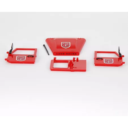 Puertas de repuesto para coche de bomberos Land Rover de juguete Bruder escala 1:16