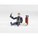 Bombero con accesorios - escala 1:16