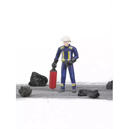Bombero con accesorios - escala 1:16