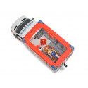 Ambulancia de juguete MB Sprinter de Bruder con luces, sonido y camilla para niños.