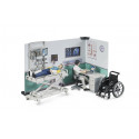 Set de asistencia médica Bruder a escala 1:16 con figura y accesorios de rescate de juguete.