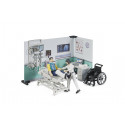 Set de asistencia médica Bruder a escala 1:16 con figura y accesorios de rescate de juguete.