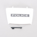 Capó de motor con soporte escala 1:16 para coche de policía de juguete Bruder.