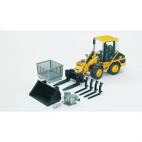 Vehículo Caterpillar articulado de juguete escala 1:16 fabricado en plástico ABS.