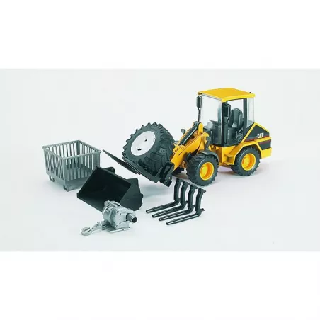 Vehículo Caterpillar articulado de juguete escala 1:16 fabricado en plástico ABS.