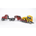 Camion Mack con pala mixta Caterpillar - escala 1:16