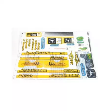 Set de pegatinas originales Peg-Pérego para el vehículo infantil John Deere HPX Gator.