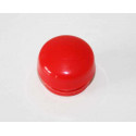Tapón de manilla rojo de repuesto en plástico resistente para tractores de pedales Rolly Toys.
