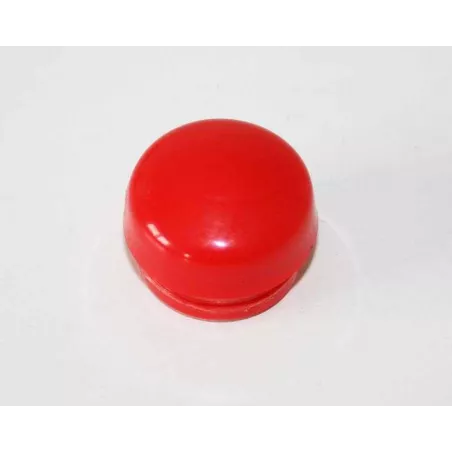 Tapón de manilla rojo de repuesto en plástico resistente para tractores de pedales Rolly Toys.