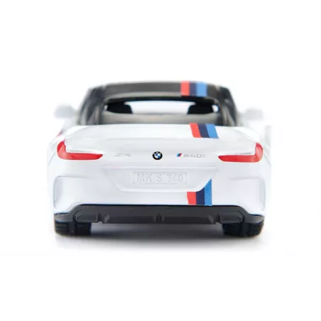 Miniatura de coche BMW Z4 M40i a escala 1:50 con puertas practicables y piezas de metal.
