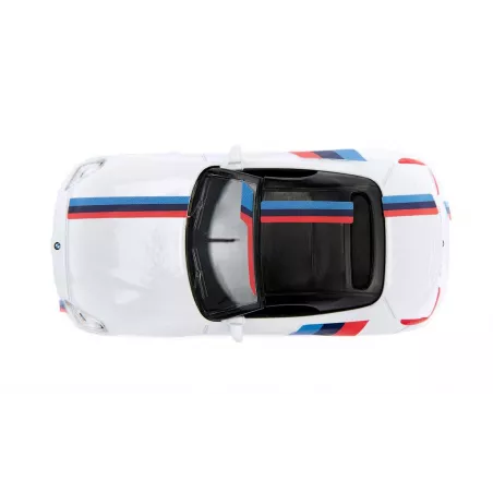 Miniatura de coche BMW Z4 M40i a escala 1:50 con puertas practicables y piezas de metal.