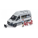 Furgoneta camper de juguete MB Sprinter Bruder a escala 1:16 con figura de conductor