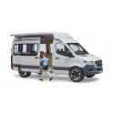 Furgoneta camper de juguete MB Sprinter Bruder a escala 1:16 con figura de conductor