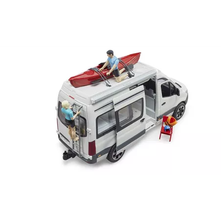 Furgoneta camper de juguete MB Sprinter Bruder a escala 1:16 con figura de conductor
