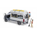 Furgoneta camper de juguete MB Sprinter Bruder a escala 1:16 con figura de conductor