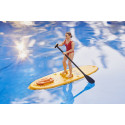 Figura de socorrista bworld de Bruder con tabla de paddle surf y boya de rescate.