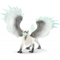 Figura de juguete Garra de hielo de Schleich con alas heladas, pico y garras afiladas.
