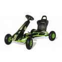 Kart a pedales Ferbedo AR8G con chasis de acero y asiento ajustable para niños de 5 a 11 años.