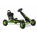 Kart a pedales Ferbedo AR8G con chasis de acero y asiento ajustable para niños de 5 a 11 años.