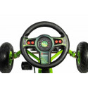 Kart a pedales Ferbedo AR8G con chasis de acero y asiento ajustable para niños de 5 a 11 años.