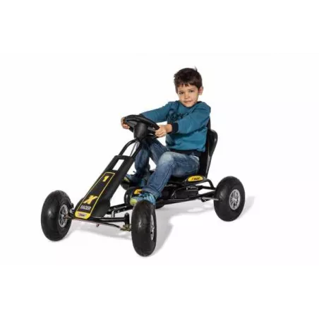 Kart de pedales GoKart ATX racer de Ferbedo para niños de 3 a 8 años con chasis de acero y freno de mano.
