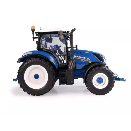 Tractor New Holland T6.180 Heritage Blue Edition a escala 1:32, réplica detallada de metal para coleccionistas.