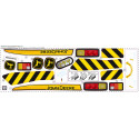 Pegatina oficial John Deere para remolque de juguete Rolly Toys resistente al exterior.