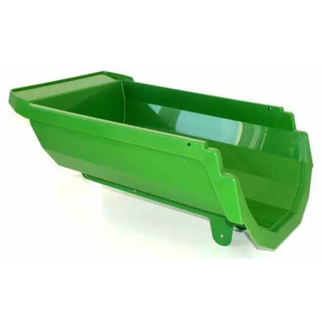 Camión volquete de juguete verde resistente para niños, ideal para jugar con arena en la playa y jardín.