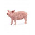 Figura de cerdo de juguete Schleich con diseño realista para granja de juguete