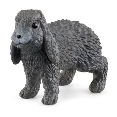Figura de juguete de conejo de orejas largas Schleich pintada a mano con detalles realistas