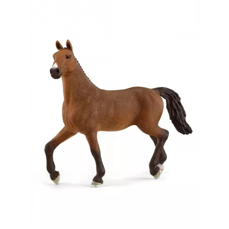 Yegua Oldenburgo de juguete Schleich, figura detallada para hípica y coleccionismo.