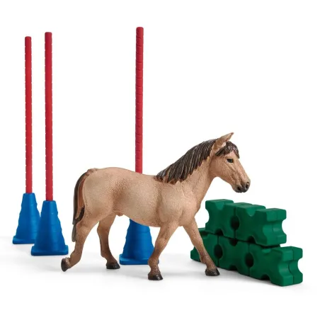 Kit de eslalon de obstáculos para entrenamiento de agilidad de ponis y caballos.