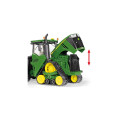 Tractor John Deere 9620RX a escala 1:32 con orugas funcionales y cabina detallada para coleccionistas.