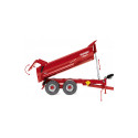 Remolque agrícola Krampe HP 20 de Wiking a escala 1:32 con chasis de metal y sistema basculante.