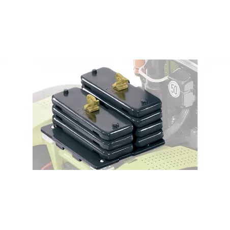 Set de pesos de lastre Wiking para tractor Claas Xerion a escala 1:32, accesorios de modelismo agrícola.
