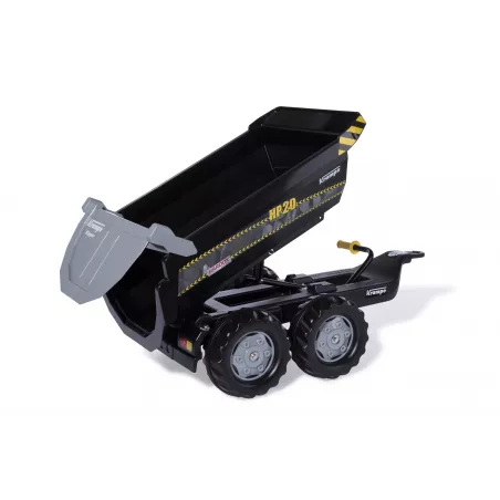 Remolque volquete de dos ejes Krampe Negro Rolly Toys para tractor de pedales infantil