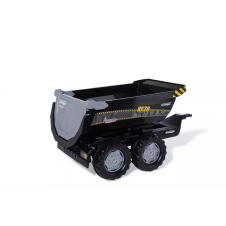 Remolque volquete de dos ejes Krampe Negro Rolly Toys para tractor de pedales infantil