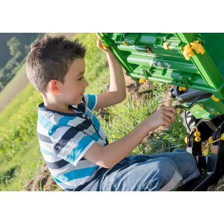 Remolque de juguete de 3 ejes John Deere para niños de 3 a 10 años