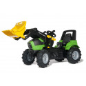 Tractor Deutz-fahr Agrotron con pala y ruedas neumaticas a pedales