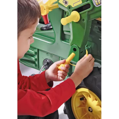 Tractor John Deere con pala ruedas neumaticas y marchas a pedales