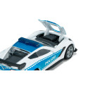 Coche de policía de juguete Chevrolet Corvette ZR1 en miniatura de metal y plástico